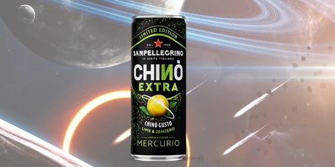 San Pellegrino Limonade San Pellegrino Chinò EXTRA Mercurio Limetten-Ingwer-Erfrischungsgetränk mit Kohlensäure, 24x 33 cl