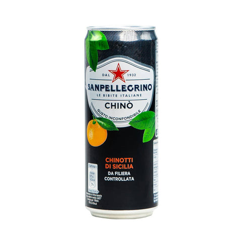 San Pellegrino Chinò Orangenlimonade Erfrischend Natürliche Aromen (24 Packung) 330 ml italienisch Original