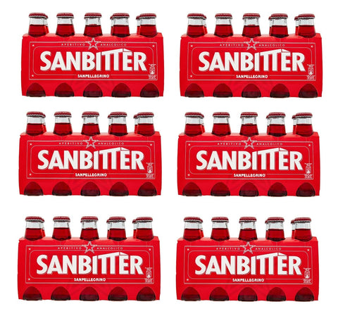 San Pellegrino Sanbitter Aperitif Italien 60 x 100 ml Erfrischungsgetränk Limonade italienisch Original