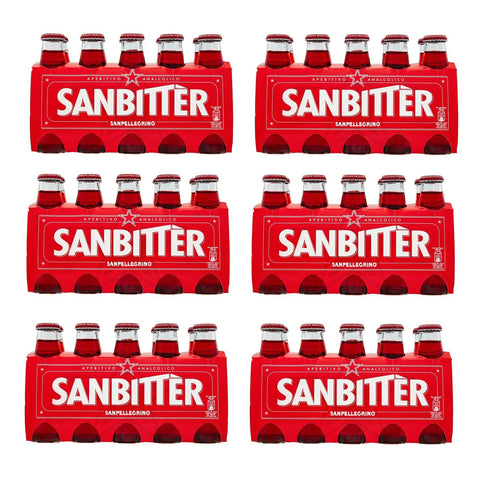 San Pellegrino Sanbitter Aperitif Italien 60 x 100 ml Erfrischungsgetränk Limonade italienisch Original