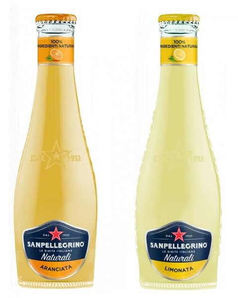 San Pellegrino Limonade SanPellegrino 48er-Pack Testpaket San Pellegrino Aranciata Alkoholfreies Getränk mit Orangensaft + Limonata Alkoholfreies Getränk mit Zitronensäfte 20cl Einweg-Glasflasche 8002270736803