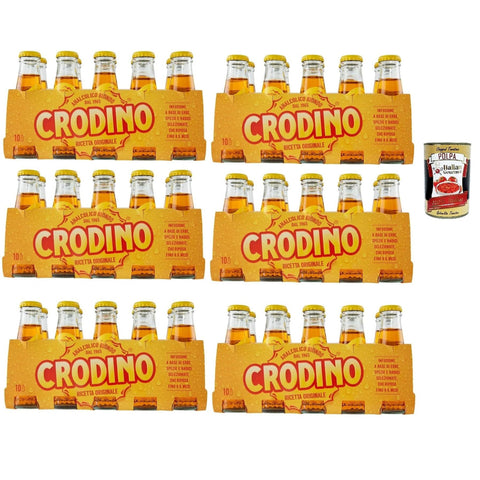 San Pellegrino Crodino aperitivo biondo alkoholfreier Aperitif bitter Italienischer nicht -alkoholischer Aperitif bereit zu trinken 60x100 ml italienisch
