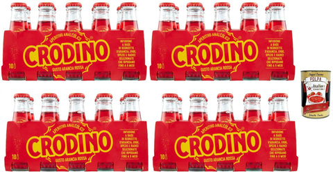 San Pellegrino Crodino arancia rossa Crodino rot orange Aperitif bitter Italienischer nicht -alkoholischer Aperitif bereit zu trinken 40x100 ml italienisch