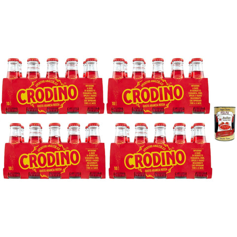 San Pellegrino Crodino arancia rossa Crodino rot orange Aperitif bitter Italienischer nicht -alkoholischer Aperitif bereit zu trinken 40x100 ml italienisch