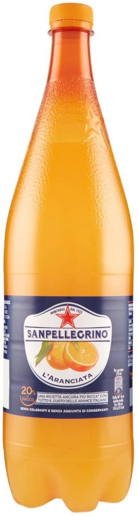 San Pellegrino Suppen & Eintöpfe SANPELLEGRINO Bibite Gassate, l'aranciata Bottiglia Grande 1,25L x 6 8002270606564