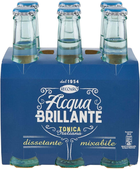 San Pellegrino Tonic Water anPellegrino Recoaro Brilliant Water, 48 x 200 ml+ Italian Gourmet Polpa 400g 8008720081011
