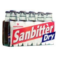Sanbitter San Pellegrino Seco (weiß) Amargo 40 Flaschen (je 100 ml) Helles italienisch Original