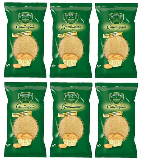 SANSEPOLCRO Pane Grattuggiato Semmelbrösel Ideal zum Knusprigen Panieren 750g Beutel 6x Original italienisch