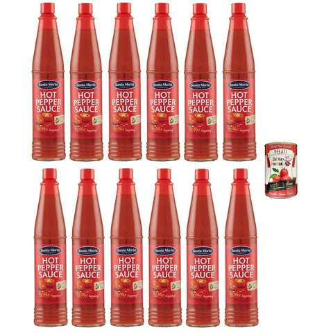 Santa Maria würzige Chili Pfeffer Sauce, perfekte Begleitung zu mexikanischen und nicht mexikanischen Gerichten 12x85ml Original italienisch