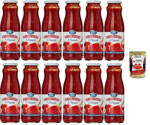 Santa Rosa Pomodorissimo Passata Tomatenpüree 12x700 gr Koch- & Backzutaten italienisch Original