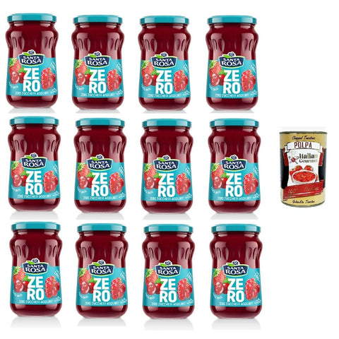 Santa Rosa Koch- & Backzutaten Santa Rosa ZERO, Confettura di Frutti rossi zero zuccheri aggiunti Marmelade aus roten Früchten ohne Zuckerzusatz 12x 300 gr italienisch Original 8032804040014