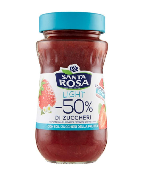 Santa Rosa Light Fragole Erdbeeren Marmelade Konfitüre -50% Zucker 260 g 6x italienisch Original