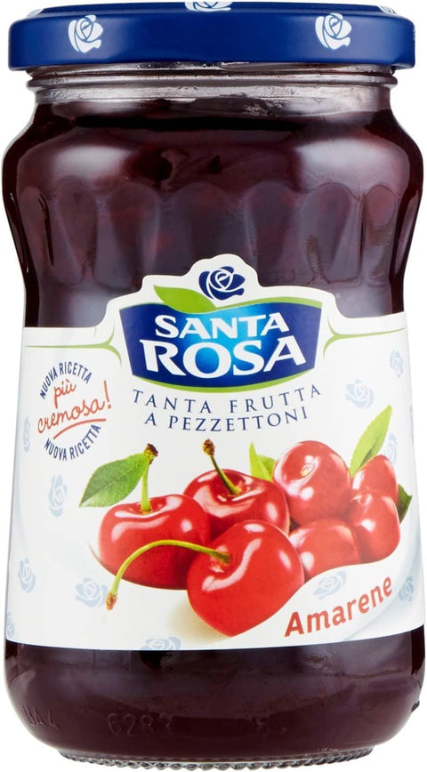 Santa Rosa Konfitüren Santa Rosa Kirschen Marmelade Konfitüre Fruchtaufstrich aus Italien 350g 8000810101913