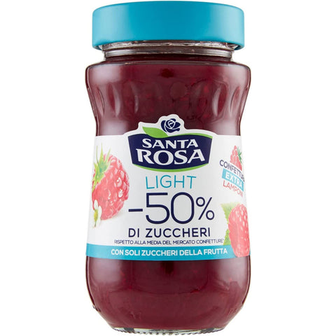 Santa Rosa Light Lamponi Himbeeren Marmelade Konfitüre - 50% Zucker Brand: Santa Rosa 260g Original italienisch