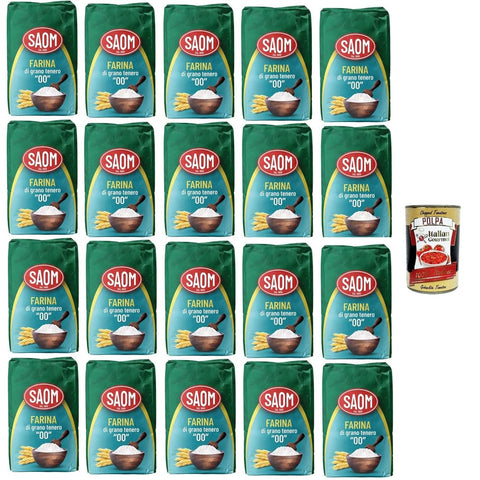 Saom Farina Koch- & Backzutaten Saom Farina di Grano Tenero 00 Weichweizenmehl italienischer Herkunft 20x1 kg Koch- & Backzutaten italienisch Original
