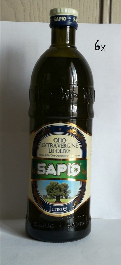 Sapio Olio Extra Vergine di Oliva 'Olivenöl Extra Vergine' 6x1000ml Original italienisch Feinkost
