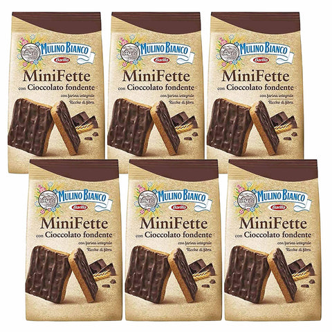 Mulino Bianco Italienische Kekse 330 g (Mini Fette, x6) italienisch Original