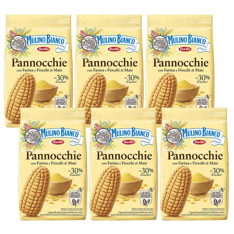 Mulino Bianco Pannocchie Knusprige Maiskekse 350 g x 6 Pakete italienisch Original