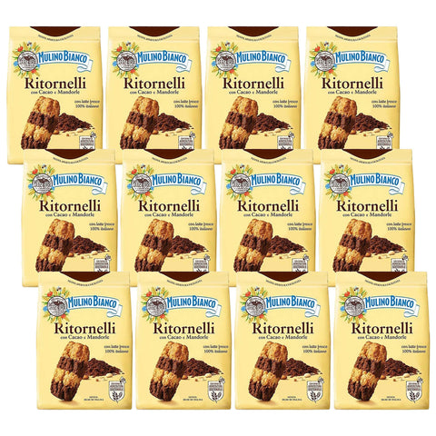 sarcia.eu Kekse MULINO BIANCO Ritornelli - Italienische Kekse mit Kakao und Mandeln 700g (Ritornelli, x12) 5905141653076