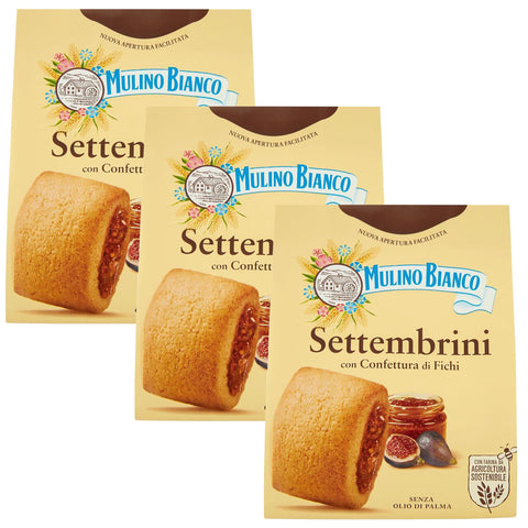 Mulino Bianco Settembrini - Italienische Mürbekekse mit Feigenkonfitüre (Settembrini, x3) 300g Original italienisch