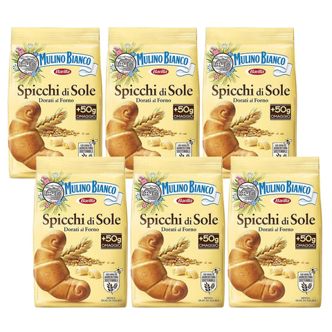 Mulino Bianco Spicchi di Sole Croissant Butterkekse 400 g x 6 Pakete italienisch Original