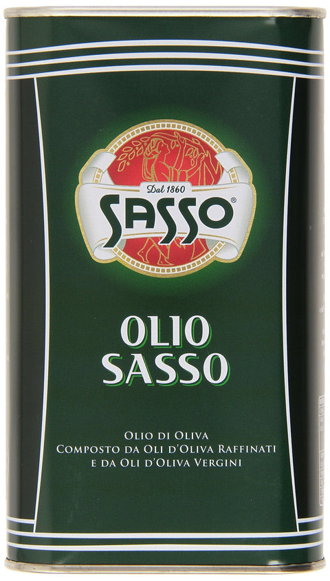 Sasso Öl Sasso Olio Extra vergine D'oliva Natives Olive Olivenöl 1 Lt 100% Italienisch 8002470029972