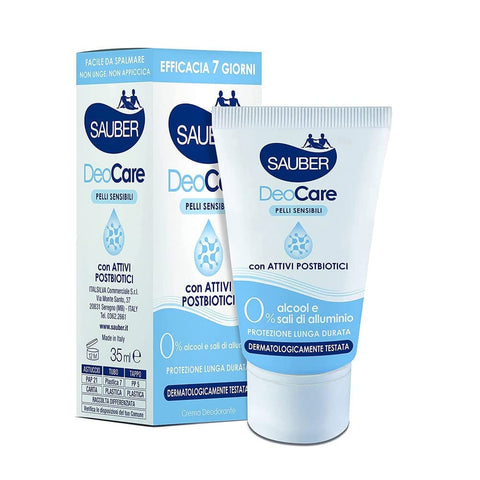Sauber Deo Sauber DEOCARE Creme Deodorant Körper 7 Tage Schutz Lange Lebensdauer 6x Original italienisch 8001443033664