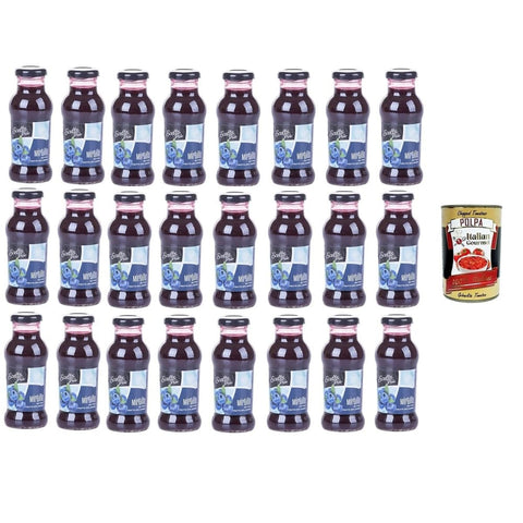Scelto Più- Nettare Obst Scelto Più- Nettare di Mirtillo Heidelbeer-Nektarfrucht 40 % mindestens 24 x 200 ml Original italienisch inkl. Italian Gourmet Polpa 400g 8032804040014