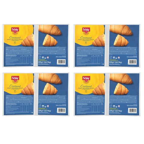Schar Dr. Gluten Free Croissant Glutenfreie Packung à 220 g, Jede Packung Enthält 4 Croissants à 55 g italienisch Original