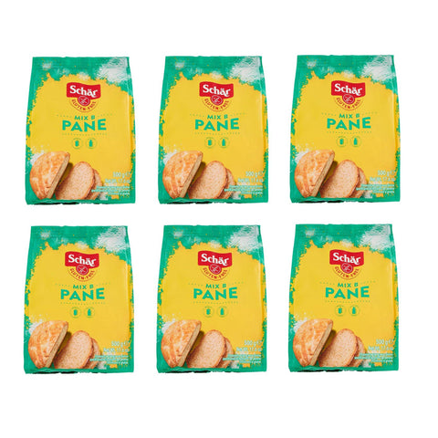 6x Schär Mix B Mix Pane Mehl Farina Gluten Free mit Linsenmehl Glutenfrei 500 g italienisch Original
