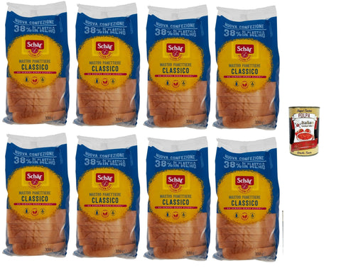 Schar Chips Schar Classico del Mastro Panettiere, Gluten freies Weißbrot. Speziell für Menschen formuliert gegenüber 8x330g Original italienisch Snack 8008698027400