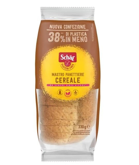 Schar Chips Schar Mastro Panettiere Cereale Glutenfreies Brot Schnittbrot mit 7 Saaten und Getreide 8x330g + Italian Gourmet polpa 400g 8008698027424