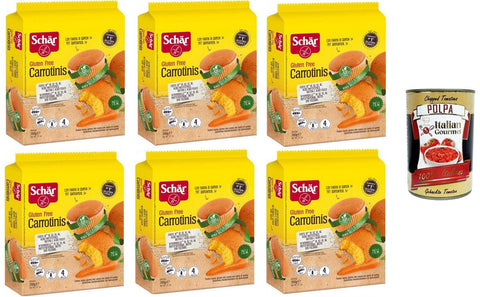 Schar Cupcakes Schar Carrotinis senza lattosio Schar Carrotini ist laktosefrei 6x200gr + Italian Gourmet polpa 400g 8008698011089