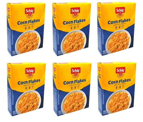 Schär Corn Flakes Gluten Free reich an Vitamin B glutenfreies Produkt 6x 250g italienisch Original