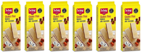 Schär Wafers alle nocciole Gluten Free Waffel mit Haselnüssen glutenfreies Produkt 6x 125g italienisch Original