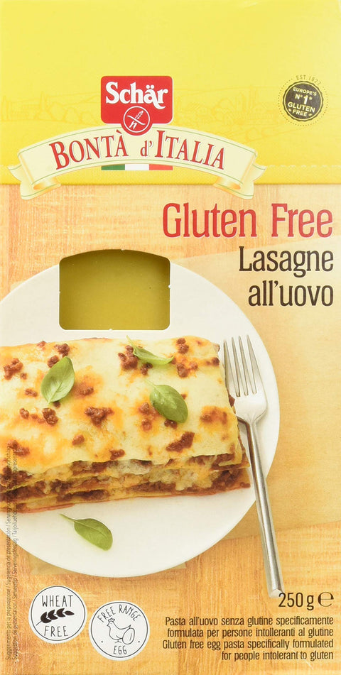 Schär Längliche Pasta Schär Pasta Lasagne glutenfrei 250g 8008698004098