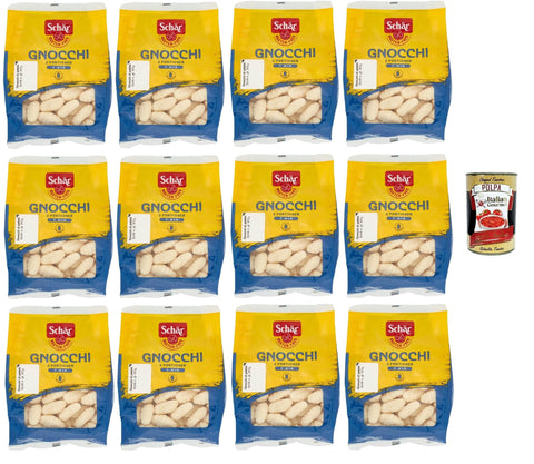 Schar Nudeln & Pasta SCHÄR Senza Glutine Gnocchi di patate, Glutenfrei Kartoffel Pasta nudeln, gluten free pasta, 12x 300g + Italian Gourmet polpa 400g 8008698004586
