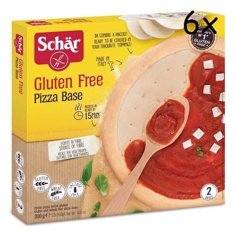 Schär Pizzaboden base per pizza senza glutine glutenfrei 2 Stück 300 g Pizzasteine italienisch Original