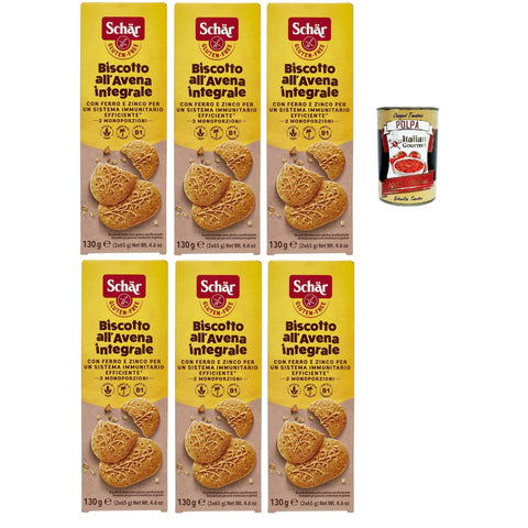 Schar Schär, Biscotto all'Avena Ricco di Fibre integrale 6x130g Original italienisch Kekse