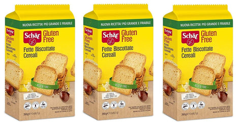 Schär Fette Biscottate Cereali Gluten Free Zwieback mit Müsli Gluten-frei 260g 3x Original italienisch