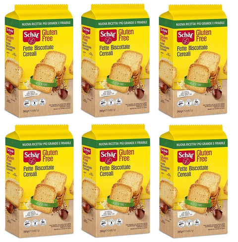 Schär Fette Biscottate Cereali Gluten 6x Original italienisch Kekse