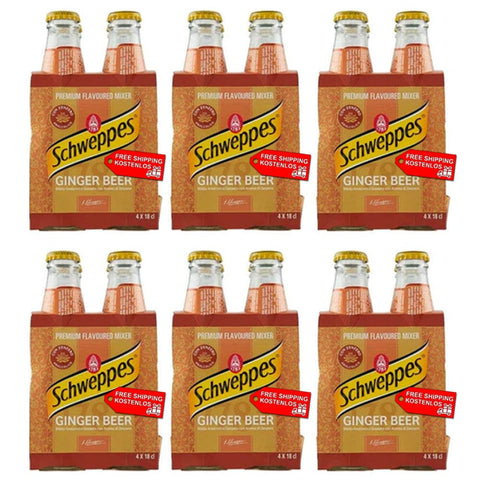 Schweppes Soft Drink Schweppes Ginger Beer Kohlensäurehaltiges  mit Ingwergeschmack ( 24 x 18cl ) 8014396003356