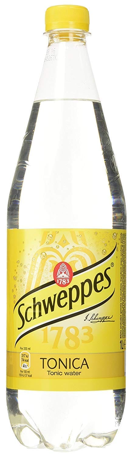 Schweppes Tonic Water Schweppes Acqua Tonica Sprudel Bibita Analcolica Gassata - Confezione da 6 x 1 Liter 8014396002304