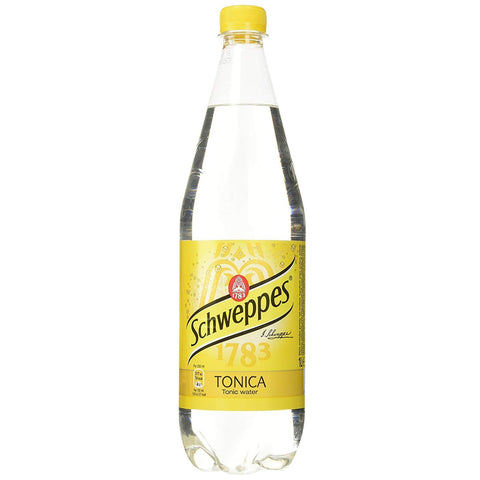 Schweppes Acqua Tonica Sprudel Bibita Analcolica Gassata - Confezione da 6x1 Liter italienisch Original Wasser