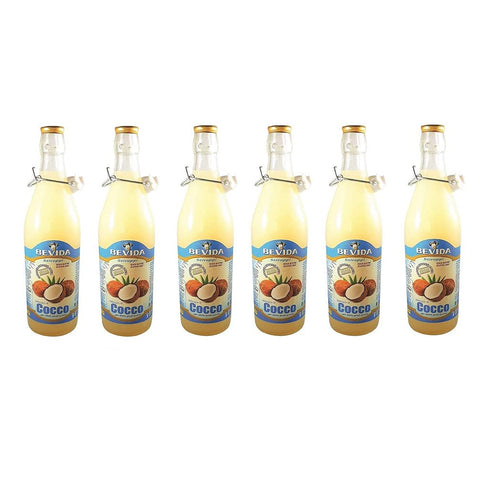 Sciroppi Sirupe 6x Bevida Sciroppo di Cocco Kokossirup Sirup Glasflasche 1Lt Ideal für Getränke, Eis und Matsch 8004368542211