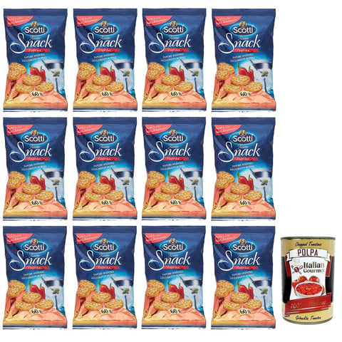 Scotti Riso Risette Paprika Reis Snack,Glutenfreie Bio Reiskuchen,Nicht Frittiert,Kein Glutamat 60 g italienisch Original