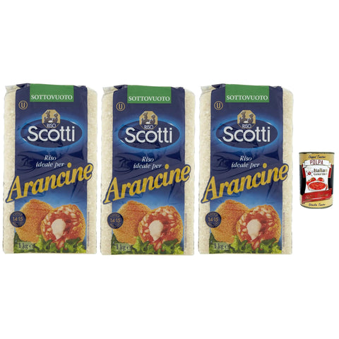 Scotti Riso per arancine, Idealer Reis für sizilianische Arancini, 100% italienischer Reis 1 kg italienisch Original