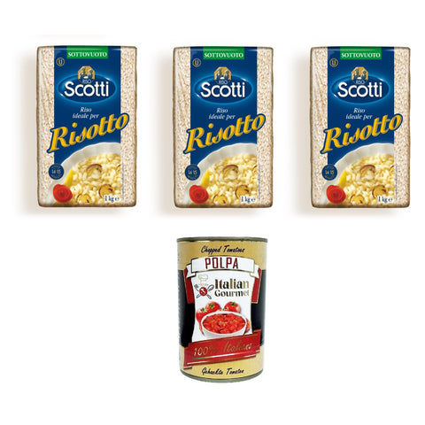 Scotti RIso Idealer Reis für Risotto 3x 1000 gr italienisch Original