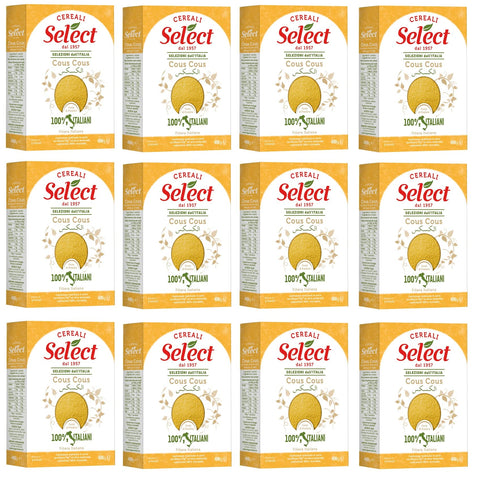 Select Couscous 12x Select Cous Cous 100% italienischer Hartweizengrieß in 5 Minuten Fertig 400g Packung 8006280179001