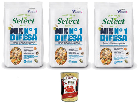Select Koch- & Backzutaten Select MIX N.1 DIFESA Quelle für Kupfer und Eisen 3x 300gr + Italian Gourmet polpa 400g 8006280130231